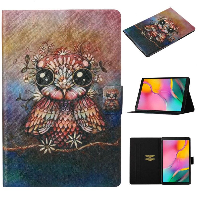 Étui Housse Samsung Galaxy Tab A 10.1 (2019) Hibou Artistique