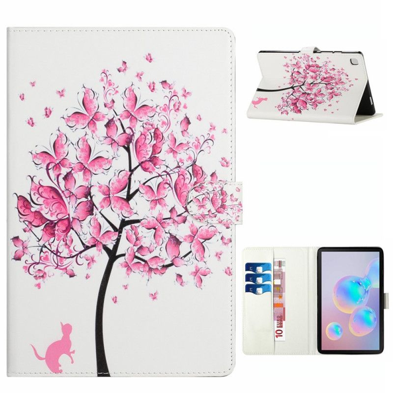 Housse Samsung Galaxy Tab A7 (2020) Arbre Et Chat