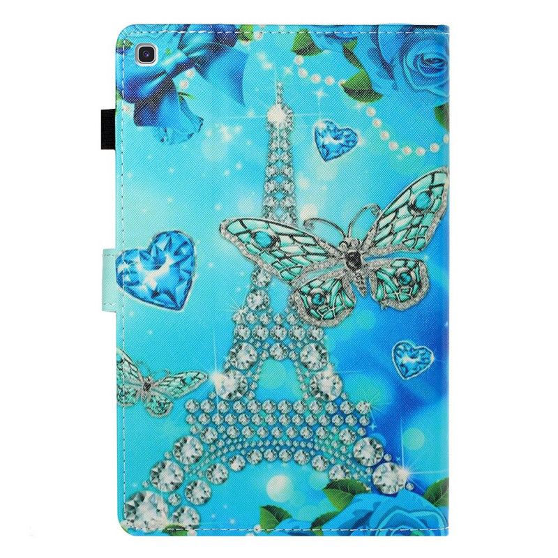 Housse Samsung Galaxy Tab A7 (2020) Tour Eiffel Diamants