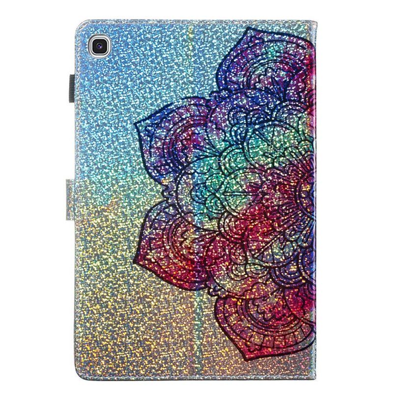 Housse Samsung Galaxy Tab S5e Mandala Paillettes