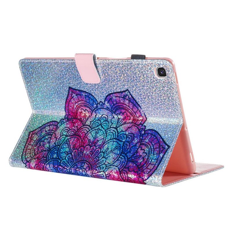 Housse Samsung Galaxy Tab S5e Mandala Paillettes