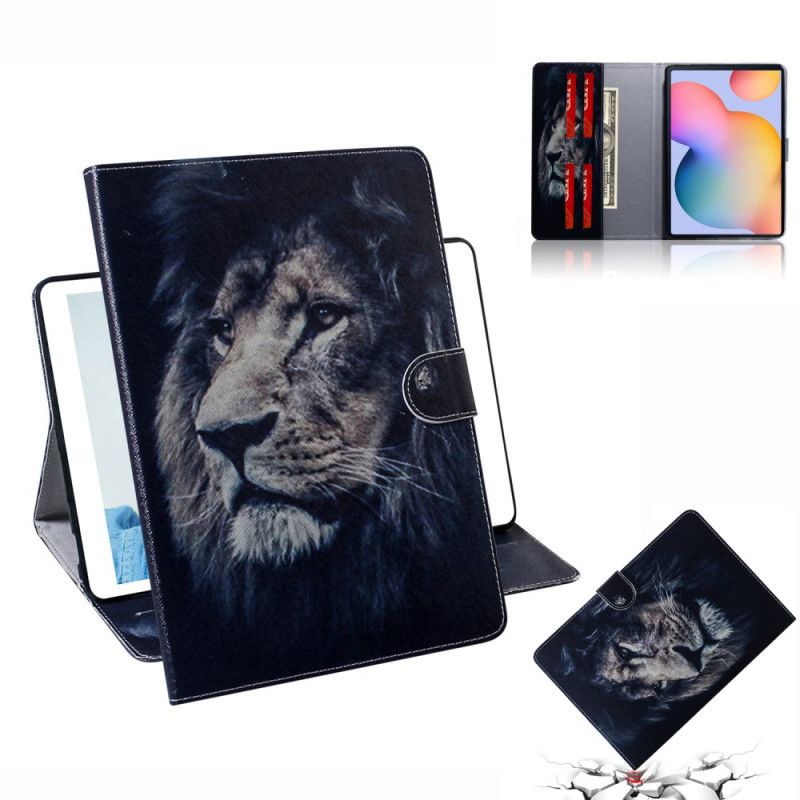 Housse Samsung Galaxy Tab S6 Lite Tête De Lion