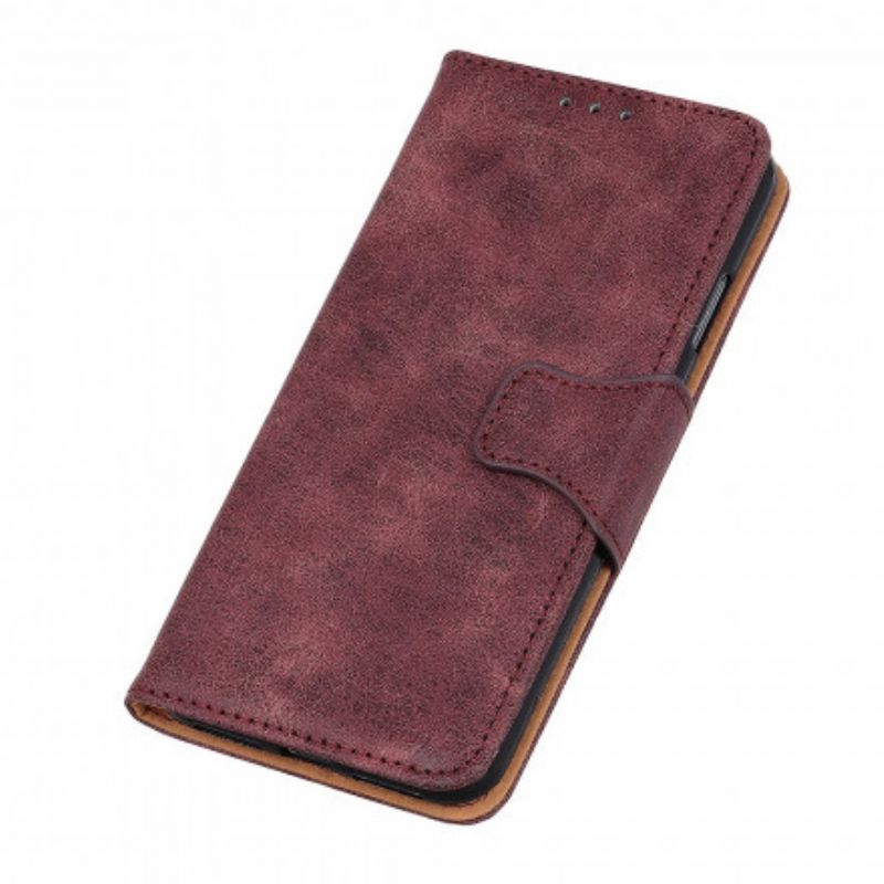 Housse Samsung Galaxy XCover 5 Cuir Fendu Vintage