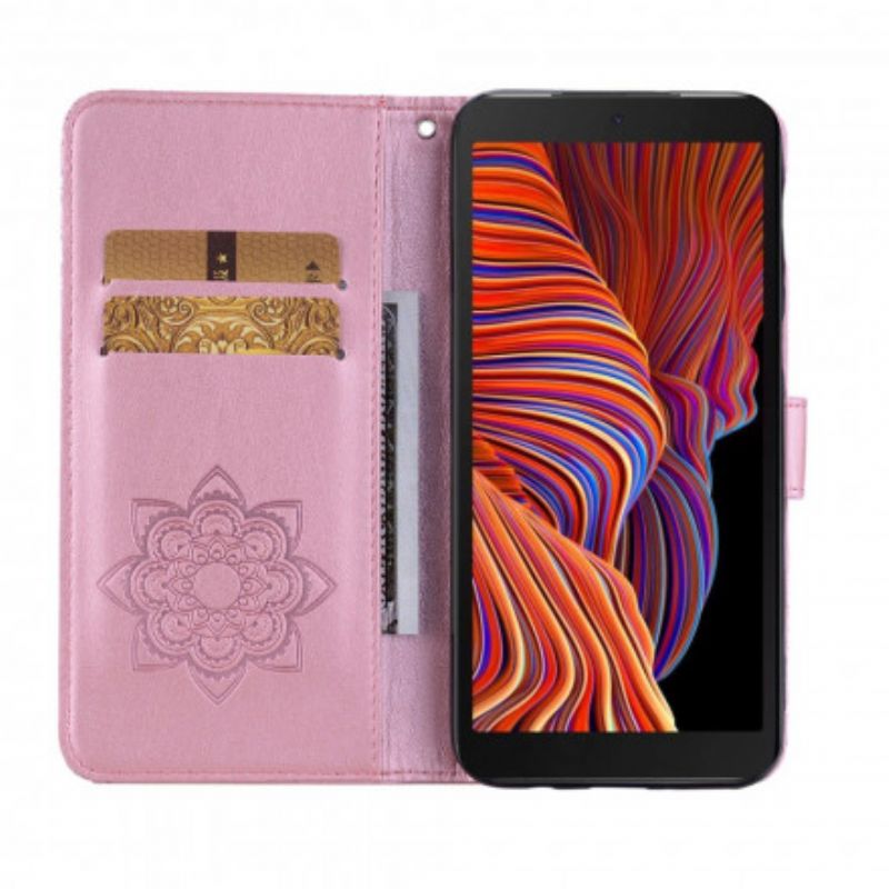 Housse Samsung Galaxy XCover 5 Hibou Mandala Et Breloque