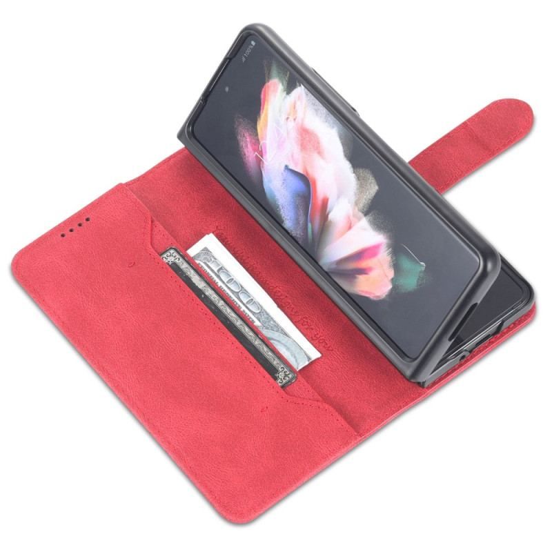 Housse Samsung Galaxy Z Fold 4 AZNS Portefeuille Coutures