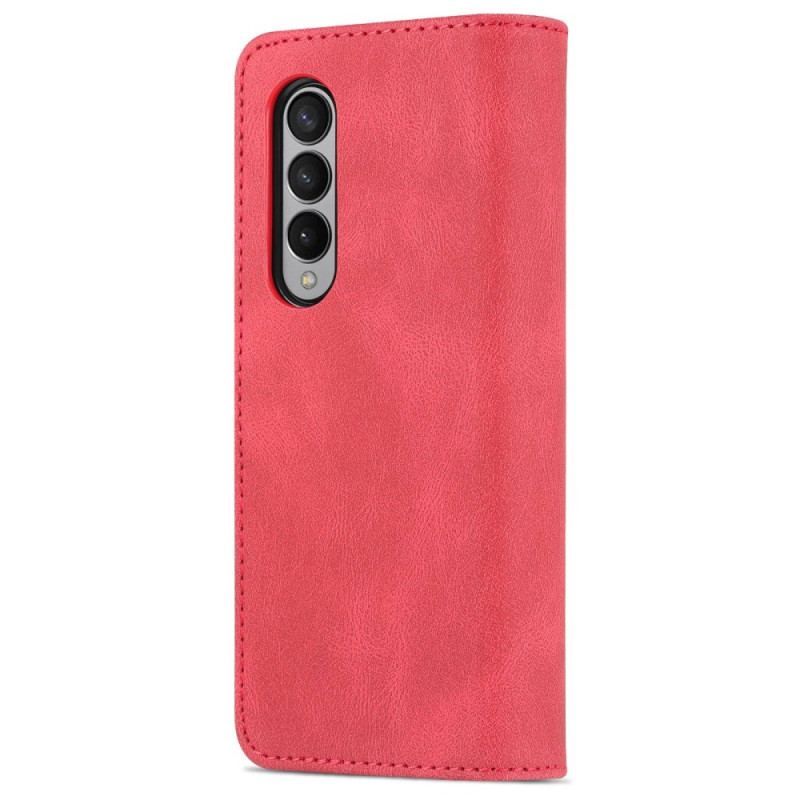 Housse Samsung Galaxy Z Fold 4 AZNS Portefeuille Coutures