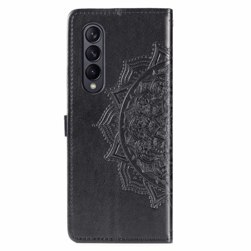 Housse Samsung Galaxy Z Fold 4 Mandala Moyen Âge à Lanière