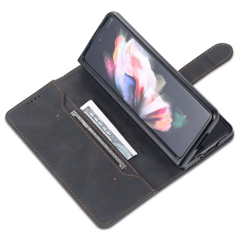 Housse Samsung Galaxy Z Fold 5 Effet Cuir AZNS