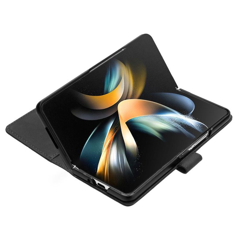 Housse Samsung Galaxy Z Fold 5 Motif Triangles avec Bandoulière