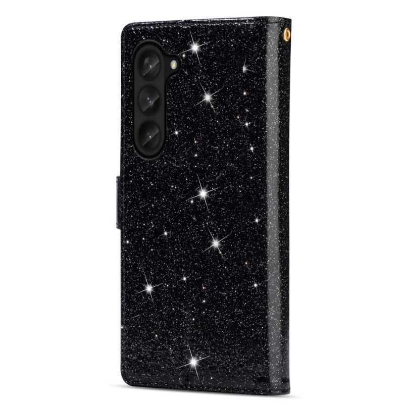 Housse Samsung Galaxy Z Fold 5 Paillettes Portefeuille