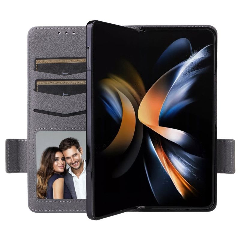 Housse Samsung Galaxy Z Fold 6 Double Fermoir et Lanière