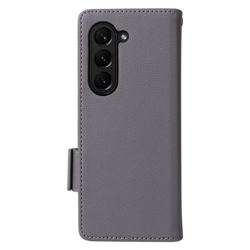 Housse Samsung Galaxy Z Fold 6 Double Fermoir et Lanière