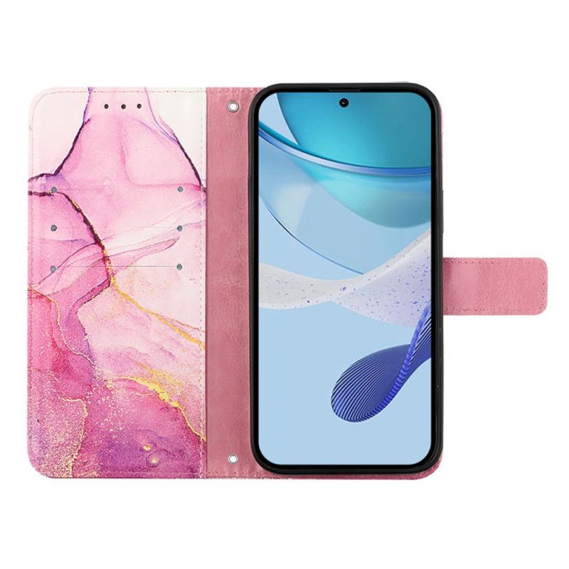 Housse Samsung Galaxy Z Fold 6 Marbre à Lanière