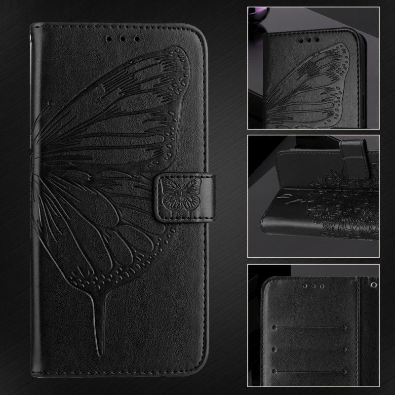 Housse Samsung Galaxy Z Fold 6 Papillon Floral à Lanière