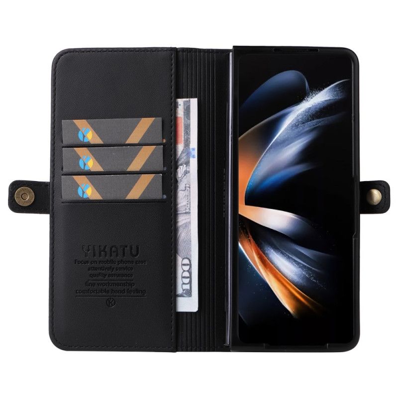 Housse Samsung Galaxy Z Fold 6 Simili Cuir YIKATU