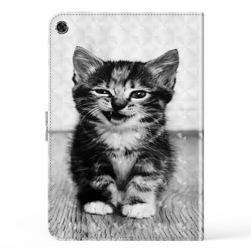 Housse Simili Cuir Housse Pour Samsung Galaxy Tab A8 (2021) Chaton