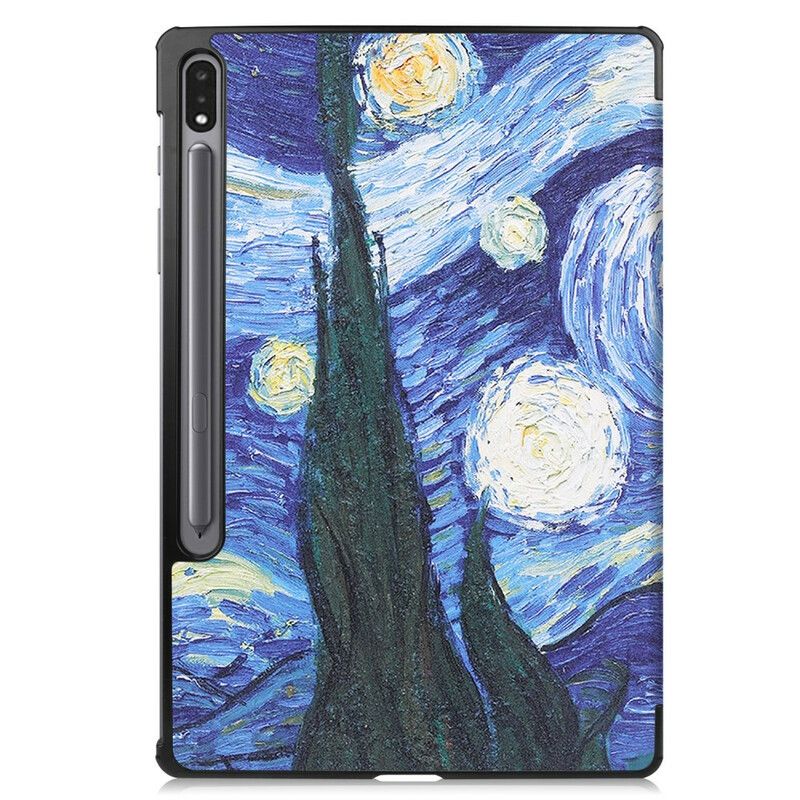 Smart Case Coque Samsung Galaxy Tab S7 FE Porte-stylet Nuit Étoilée