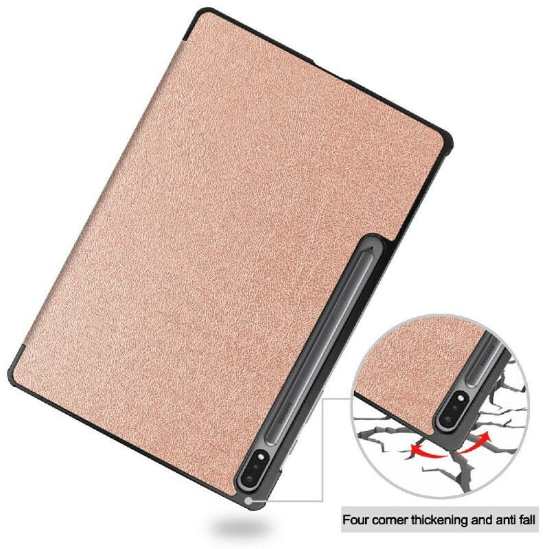 Smart Case Coque Samsung Galaxy Tab S7 FE Trois Volets Porte-stylet