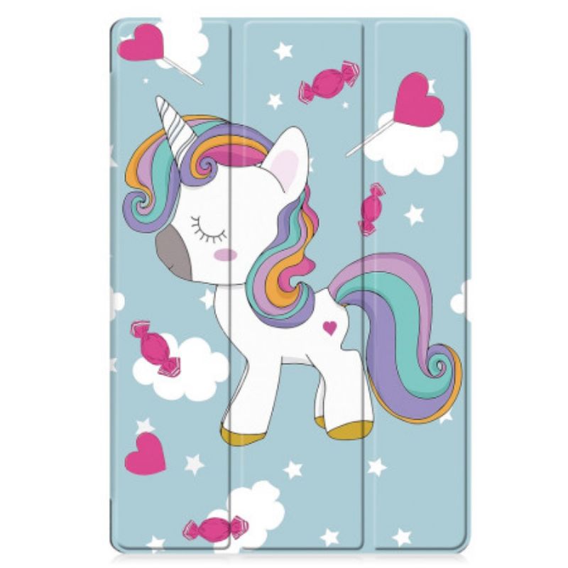 Smart Case Samsung Galaxy Tab S9 FE Plus Porte-Stylet Licorne