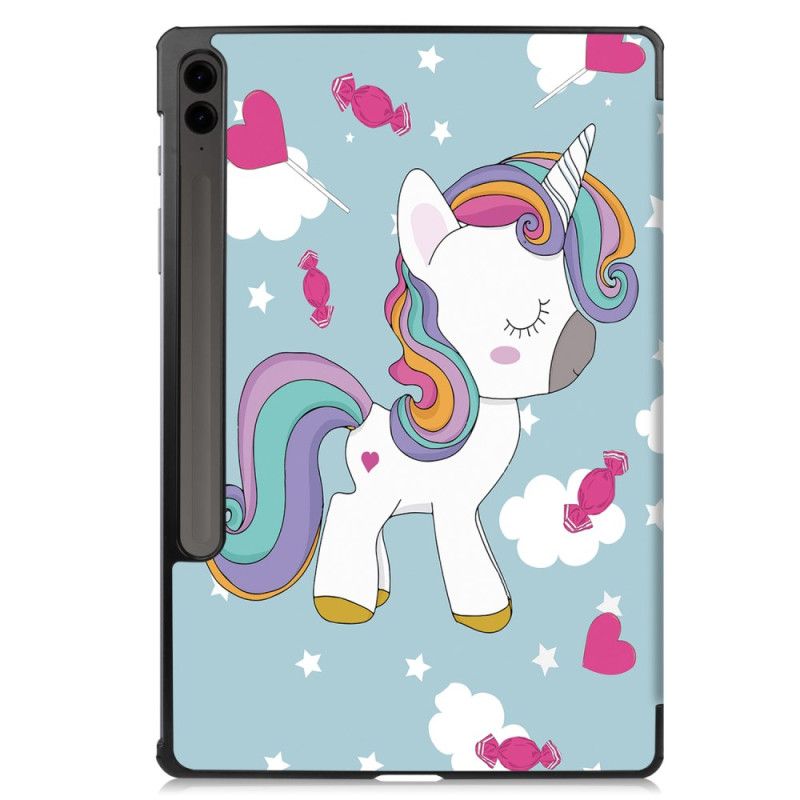 Smart Case Samsung Galaxy Tab S9 FE Plus Porte-Stylet Licorne