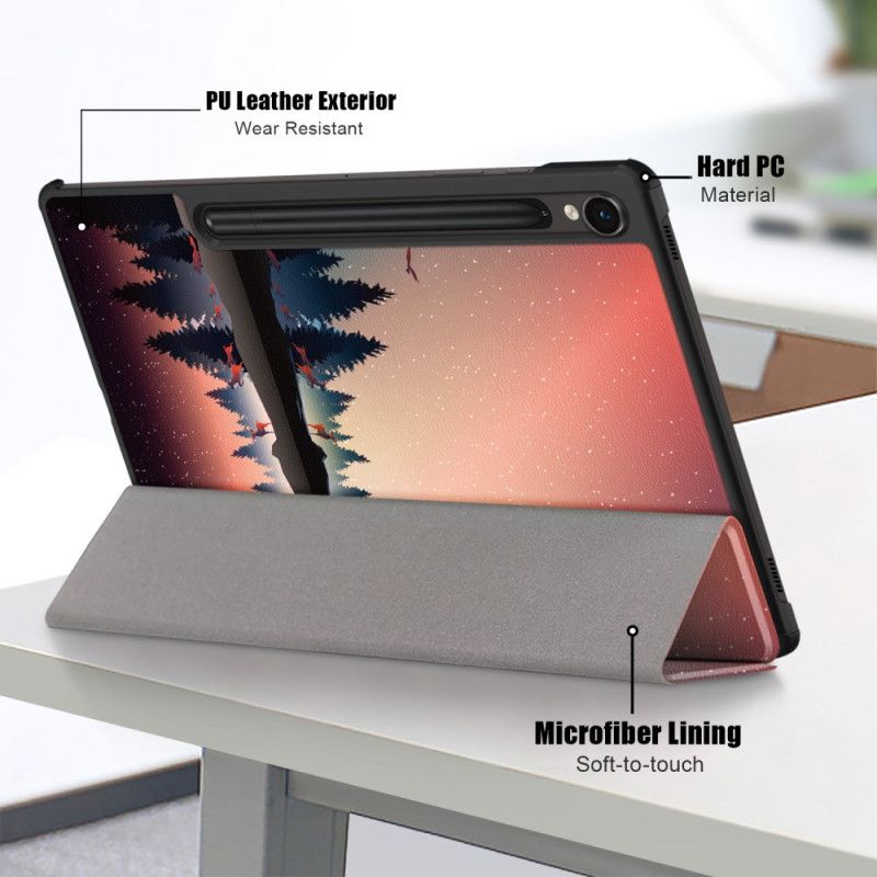 Smart Case Samsung Galaxy Tab S9 FE Renforcée Crépuscule