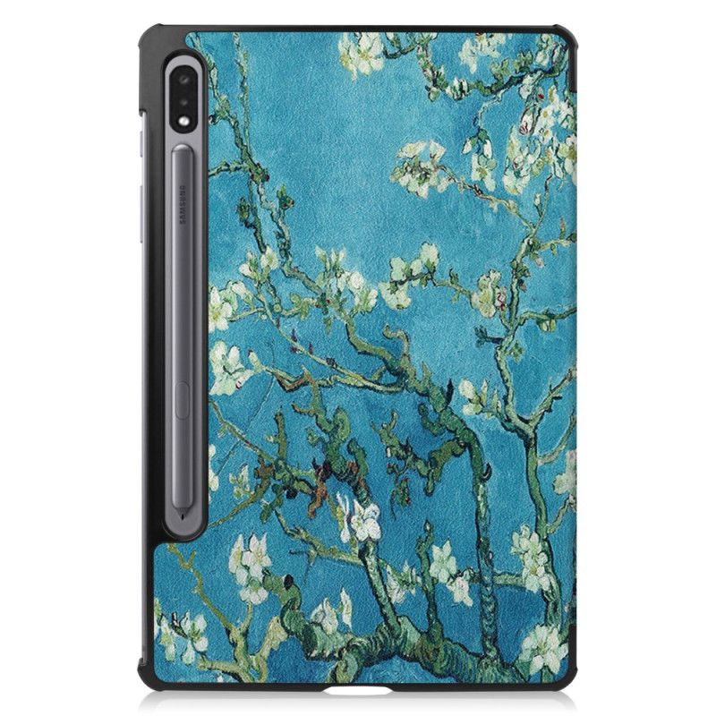 Smart Case Samsung Galaxy Tab S9 Fleurs d'Abricot