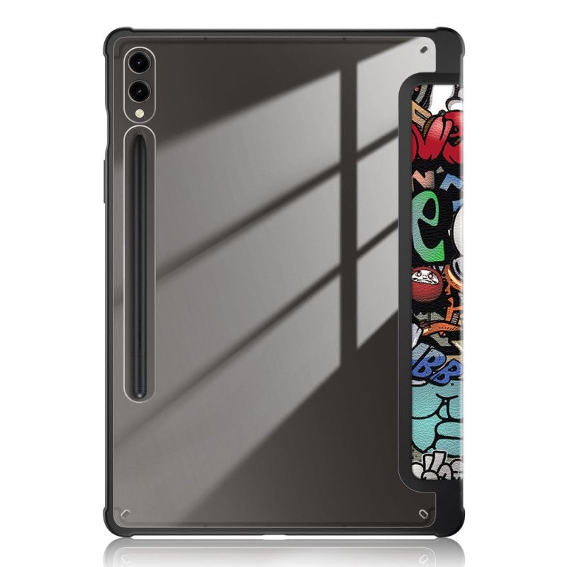 Smart Case Samsung Galaxy Tab S9 Plus Dos Transparent Graffiti