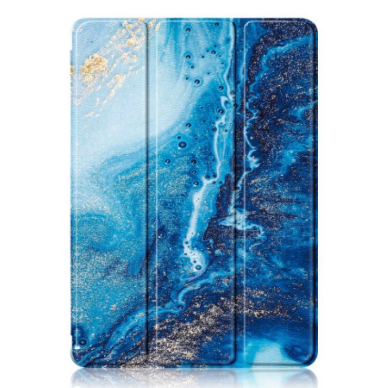 Smart Case Samsung Galaxy Tab S9 Porte-Stylet Dos Transparent Vague