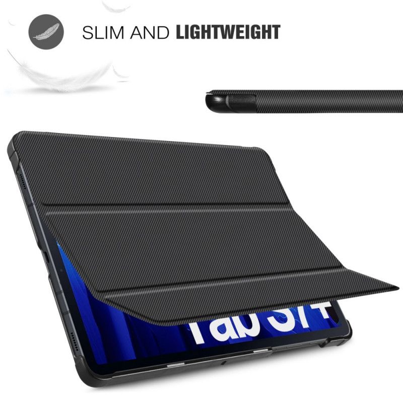 Smart Case Trois Plis Avec Porte-stylet Samsung Galaxy Tab S7 Plus