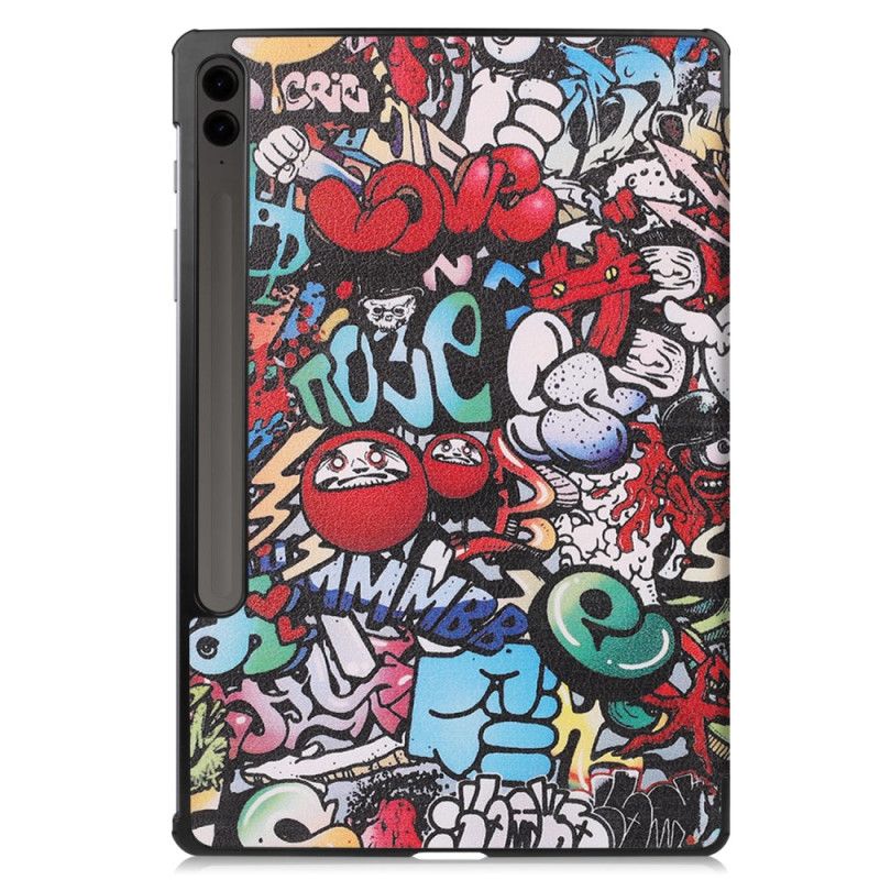 Smart CaseSamsung Galaxy Tab S9 FE Plus Porte-Stylet Graffiti