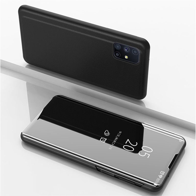 View Cover Samsung Galaxy M51 Miroir Et Simili Cuir