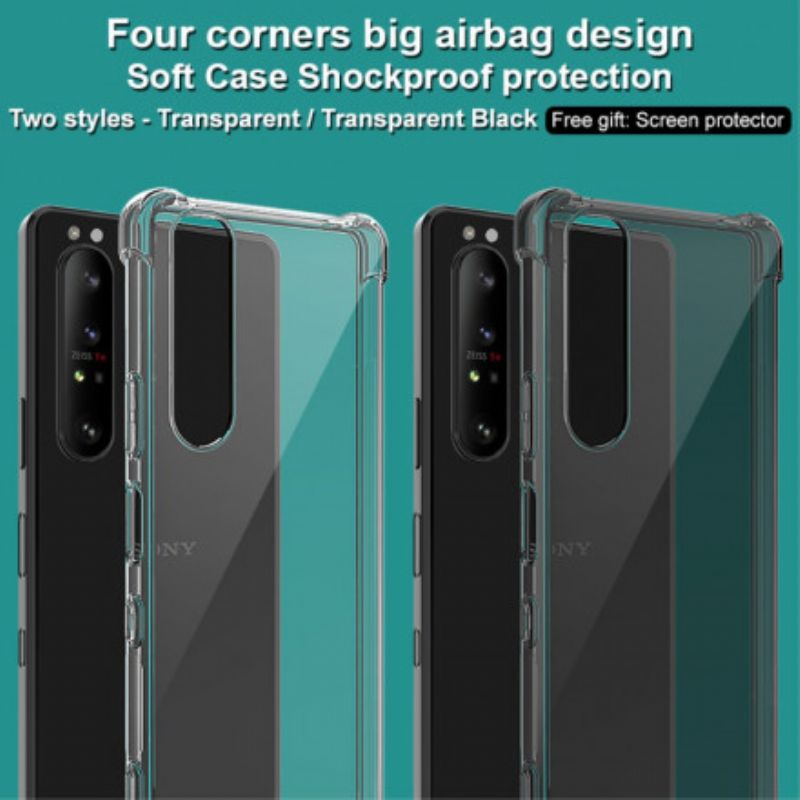 Coque Pour Sony Xperia 1 III Transparente Avec Film Écran Imak