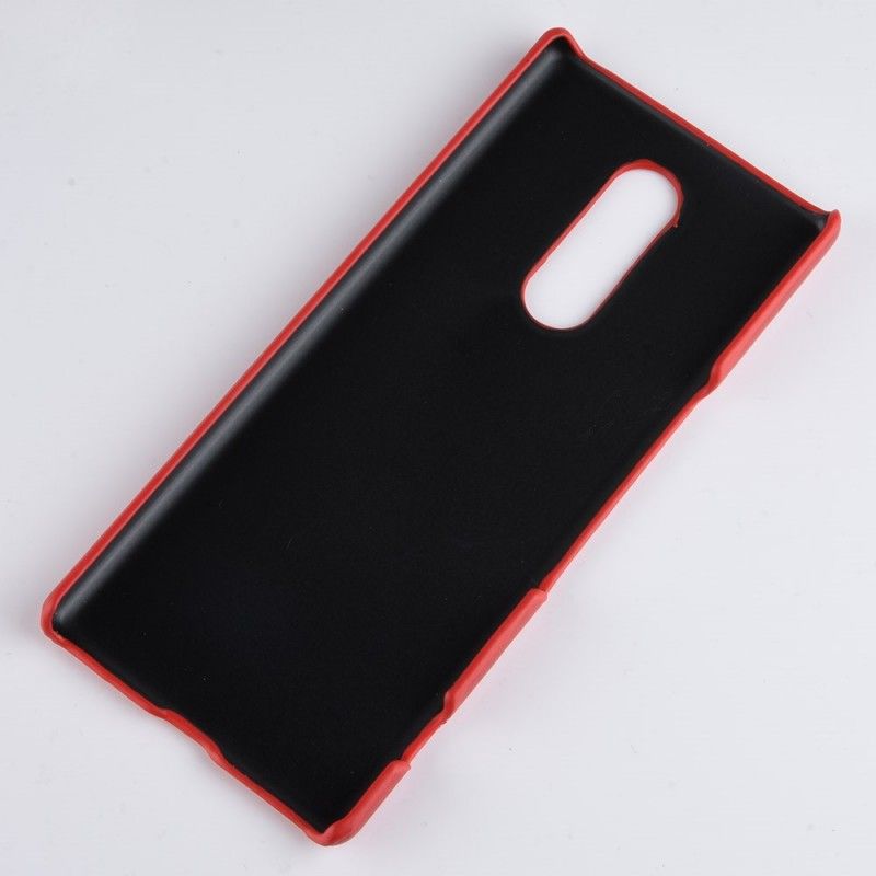 Coque Sony Xperia 1 Effet Cuir Litchi Performance