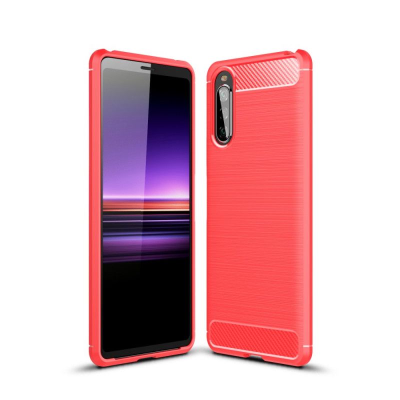 Coque Sony Xperia 10 Ii Fibre Carbone Brossée