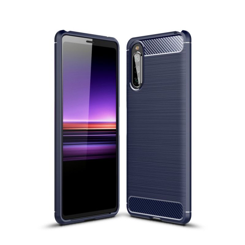 Coque Sony Xperia 10 Ii Fibre Carbone Brossée