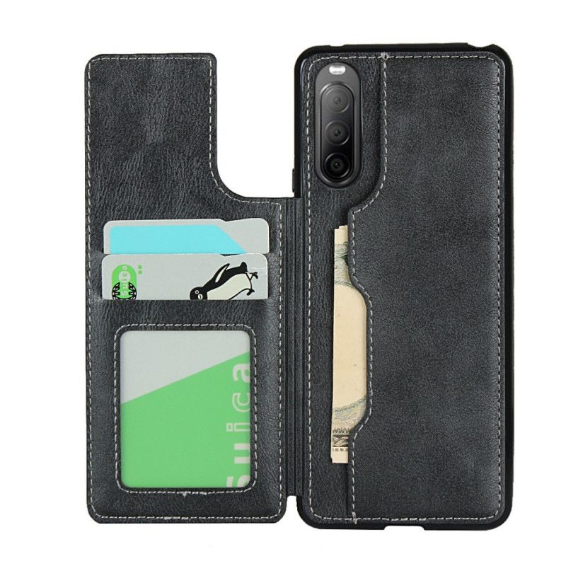 Coque Sony Xperia 10 Ii Porte-cartes Support Et Lanière