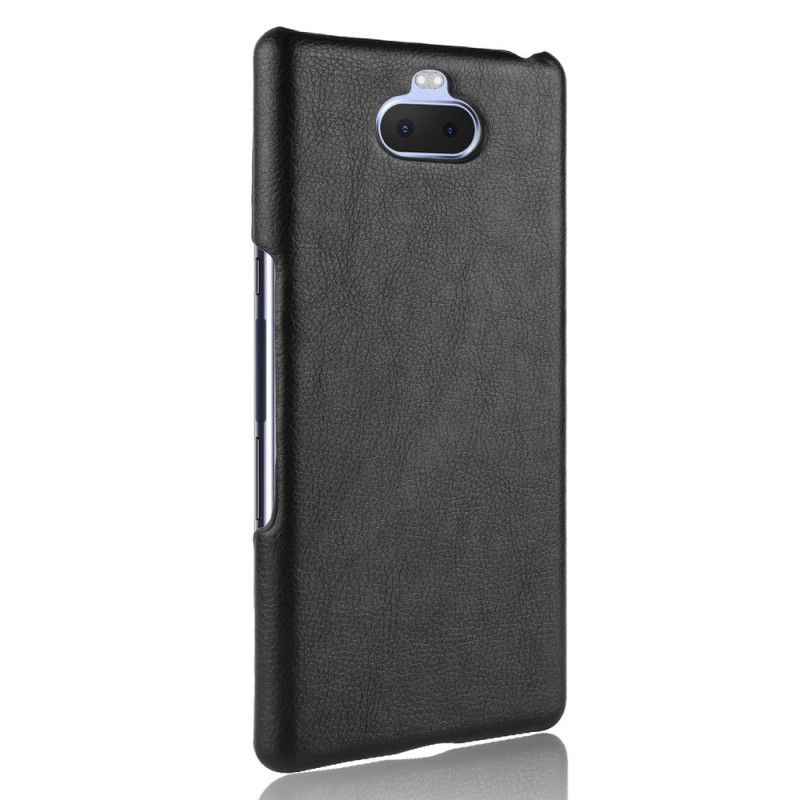 Coque Sony Xperia 10 Plus Effet Cuir Litchi Performance