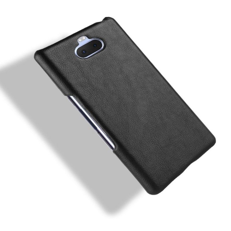 Coque Sony Xperia 10 Plus Effet Cuir Litchi Performance