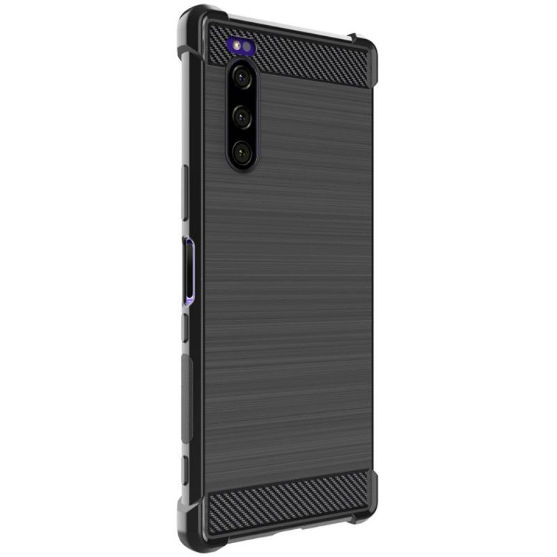 Coque Sony Xperia 5 Fibre Carbone Brossée Imak