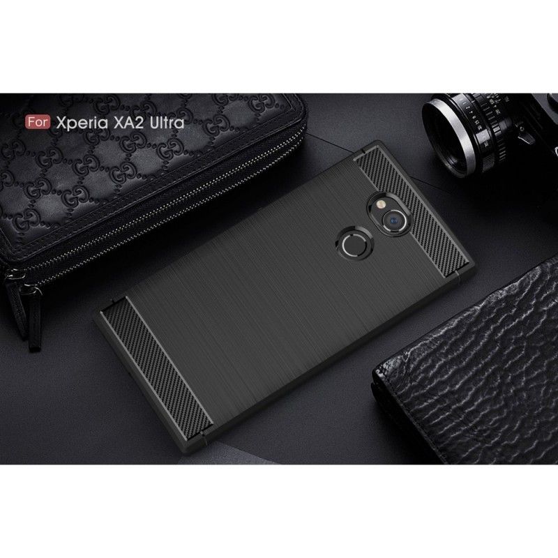 Coque Sony Xperia Xa2 Ultra Fibre Carbone Brossée