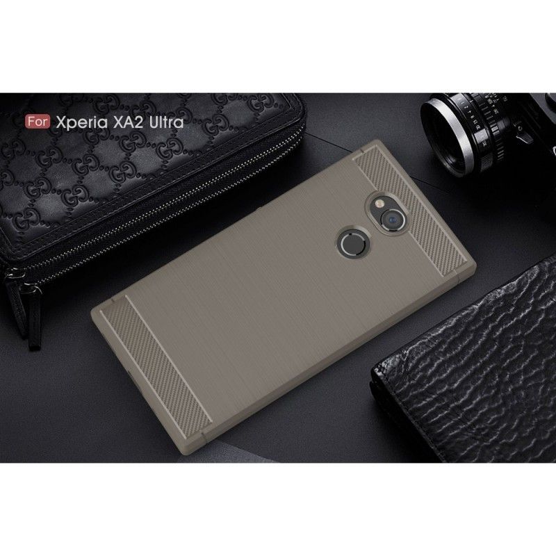 Coque Sony Xperia Xa2 Ultra Fibre Carbone Brossée