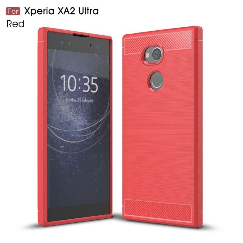 Coque Sony Xperia Xa2 Ultra Fibre Carbone Brossée