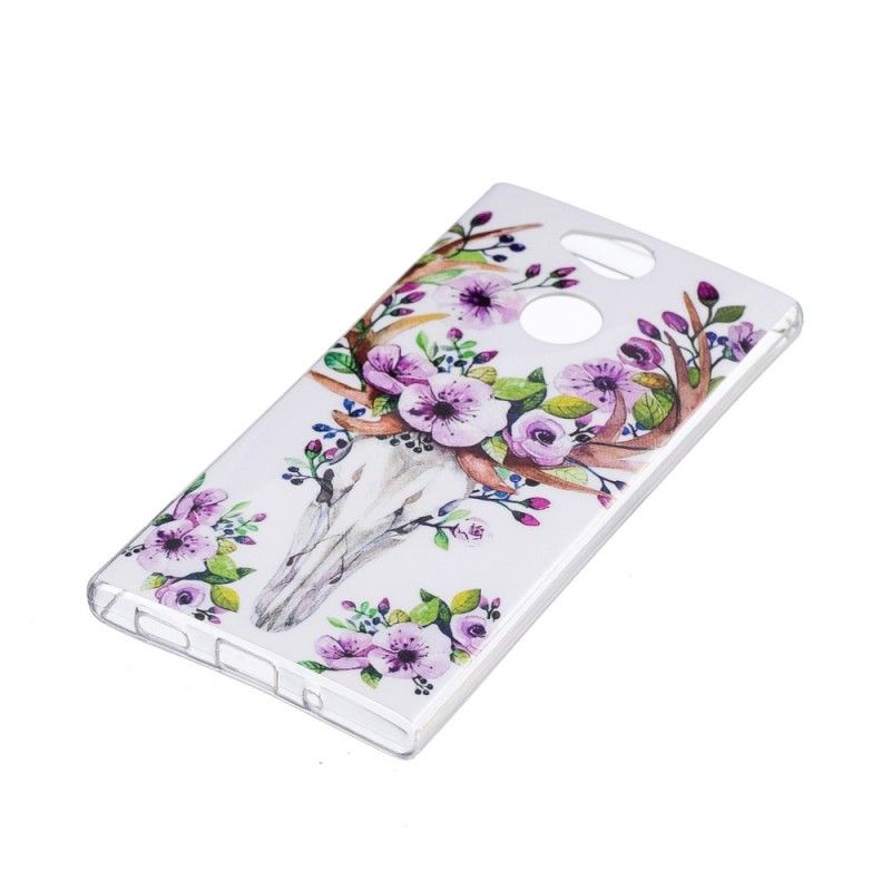 Coque Sony Xperia Xa2 Wapiti Fleuri Fluorescente