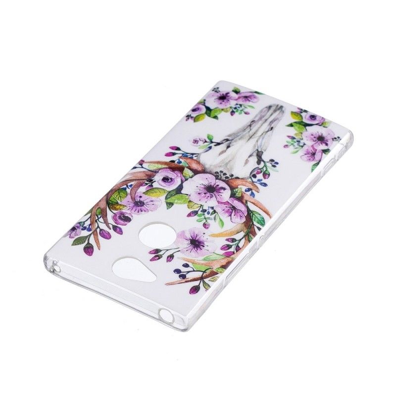 Coque Sony Xperia Xa2 Wapiti Fleuri Fluorescente