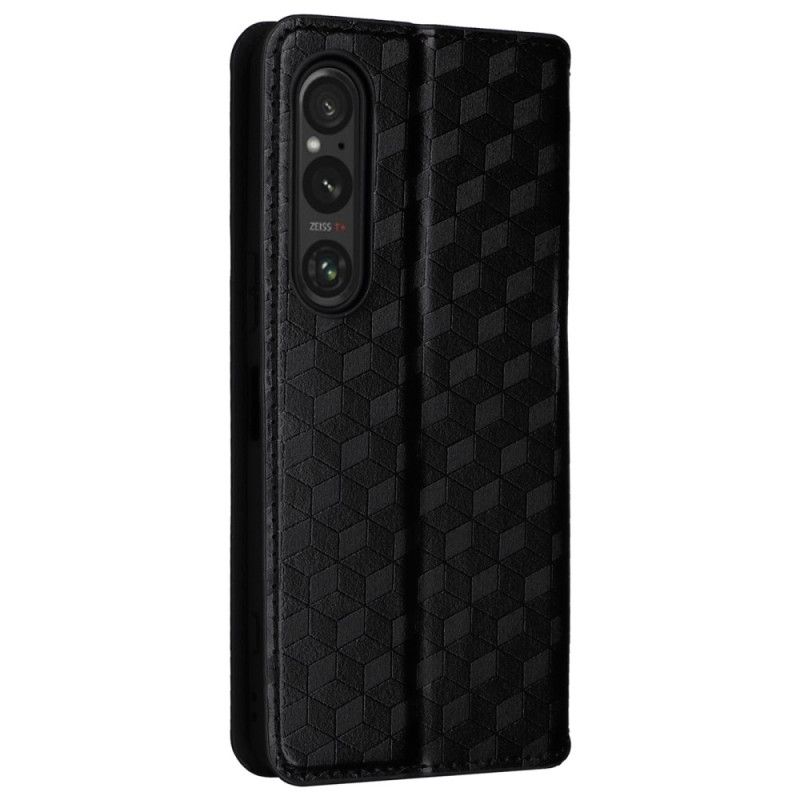 Flip Cover Sony Xperia 1 VI Motif Losanges 3D