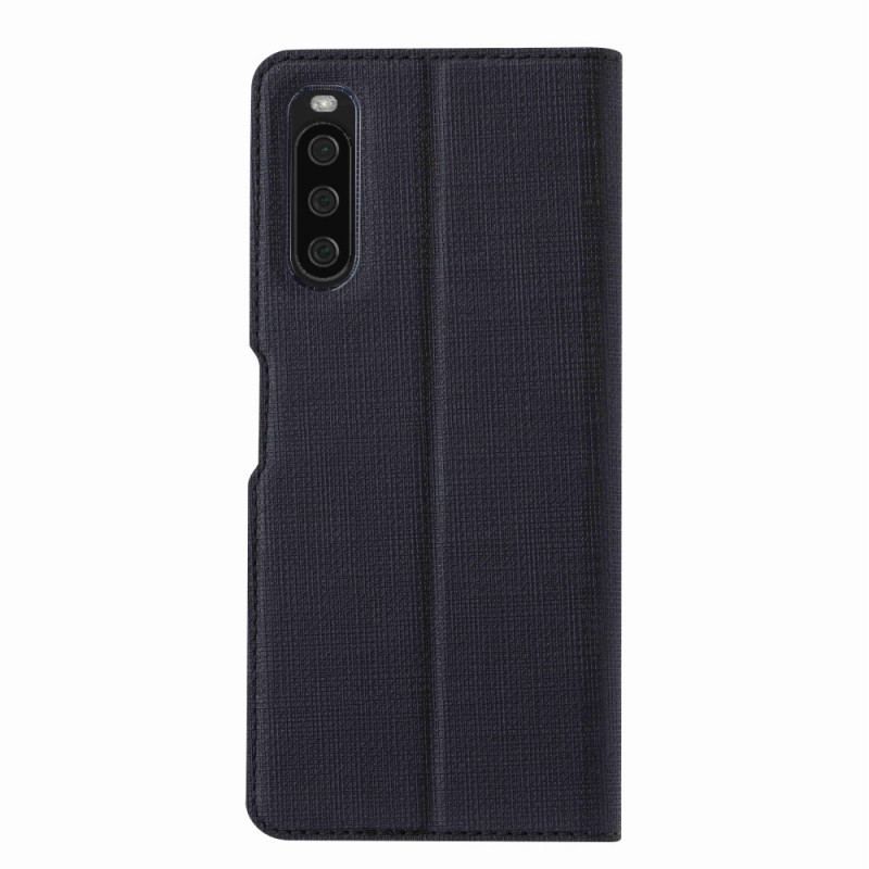 Flip Cover Sony Xperia 10 IV Texture Tissu VILI