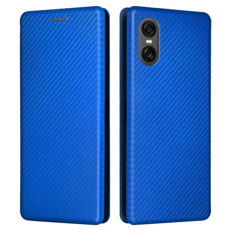 Flip Cover Sony Xperia 10 VI Fibre Carbone