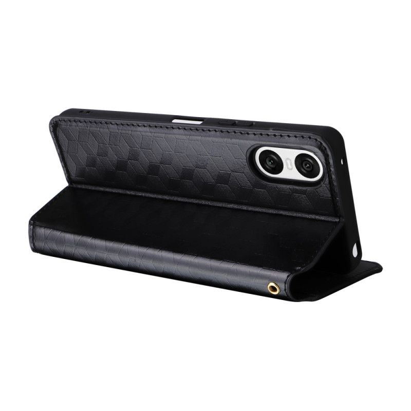 Flip Cover Sony Xperia 10 VI Losanges 3D