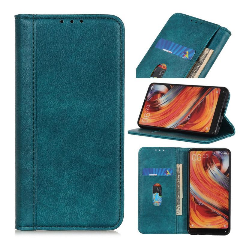 Flip Cover Sony Xperia 5 Version Cuir Fendu