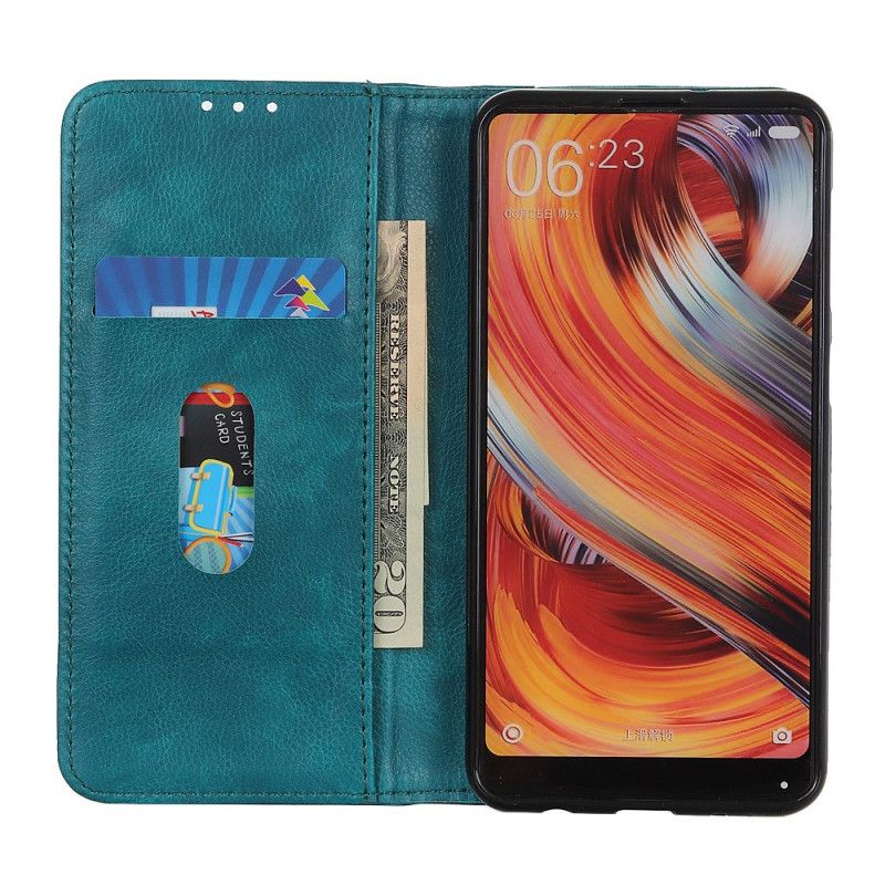 Flip Cover Sony Xperia 5 Version Cuir Fendu